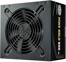COOLER MASTER, FONTE COOLER MASTER ATX 3.1 650W MWE GOLD 650 V3 PFC ATIVO 80 PLUS GOLD COM CABO DE FORCA GARANTIA 5 ANOS