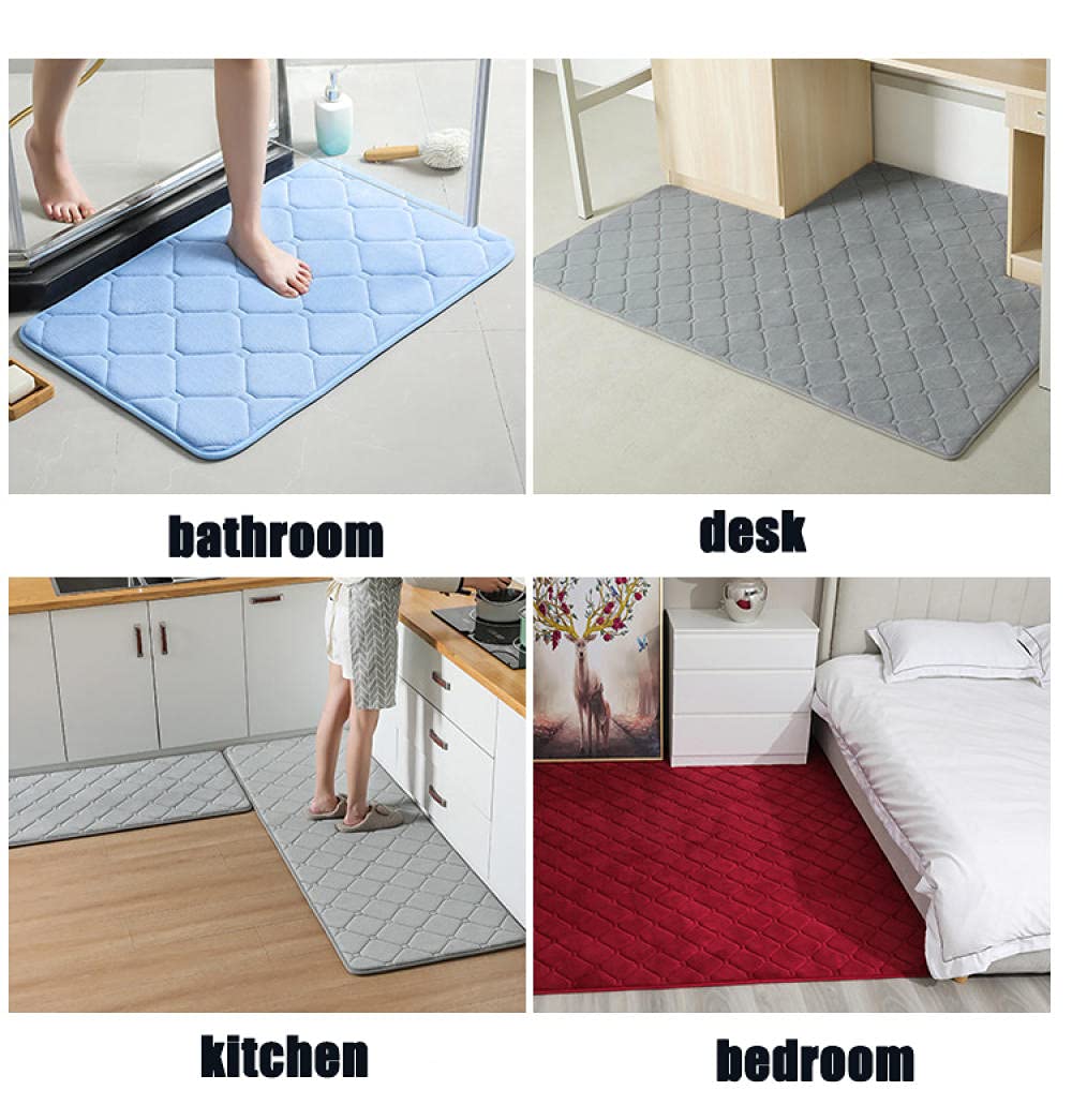 Tappetini antiscivolo in memory foam per bagno, WC e soggiorno, morbidi tappeti assorbenti, 140 x 305 cm, decorazione ideale per l'ingresso della casa