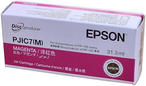 Cartucho de tinta digital Epson magenta (paquete de 1) para DiscProducer PP-100, PP-50, PP-100II, PP-100N, PP-100BD, PP-100AP en embalaje minorista