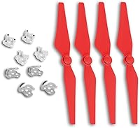 Vista 3 de SSE p4redprp 9450s Quick Release Hélices Props y Propeller placa de montaje para DJI Phantom 4 Quadcopters Azul