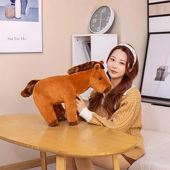 お馬さん　馬　ぬいぐるみ　リュック　ブラウン お馬さん 馬 ぬいぐるみ リュック ブラウンの通販 by ずんずん's