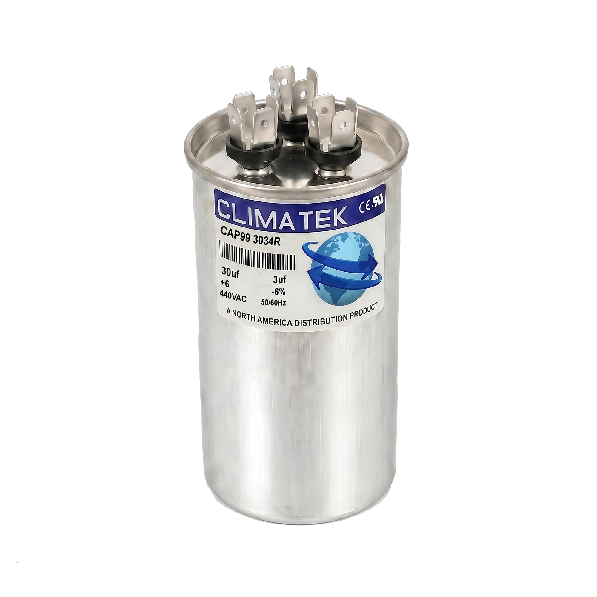 43-23204-03 - ClimaTek 30/3 uf MFD 370/440 Volt Capacitor Fits