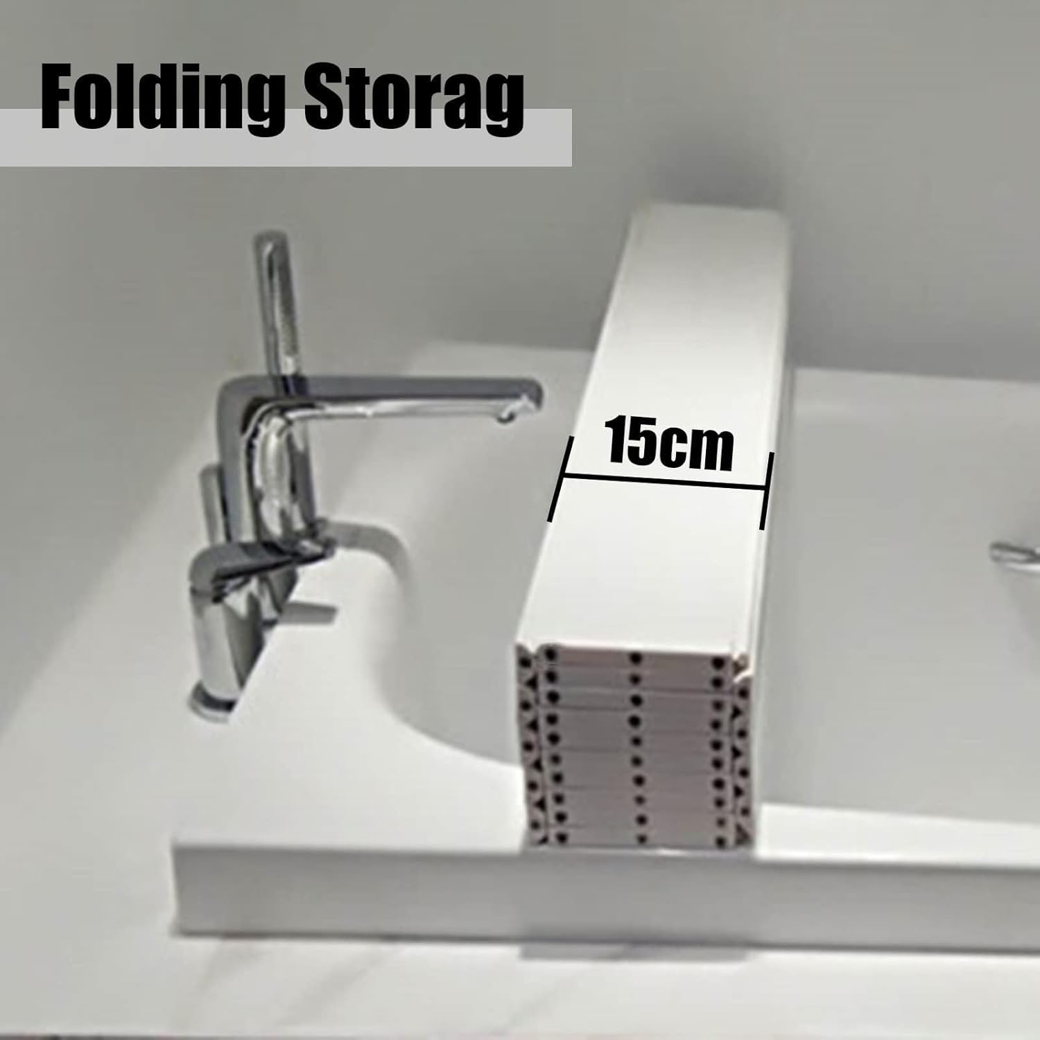 Folding Bathtub Tray Cover - Waterproof, Heat-Insulating, Dust-Proof Lid for Bathtubs -, 40kg Load Capacity, White(80x165x1.2cm)