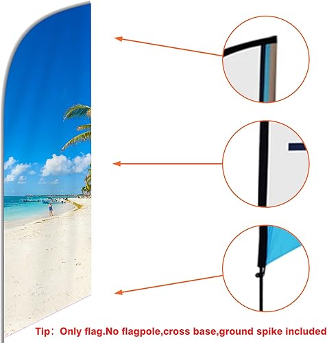 Miniatura 3 de Banderas de plumas personalizadas para publicidad exterior de negocios, banner de plumas personalizado de doble cara, texto con logotipo