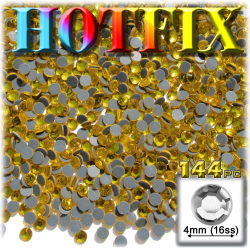 144Pc Superior Quality Glass Dmc Hot-Fix Rhinestones Round 4Mm (16Ss) Hotfix Rhinestones Ruby Red Red #TOP1