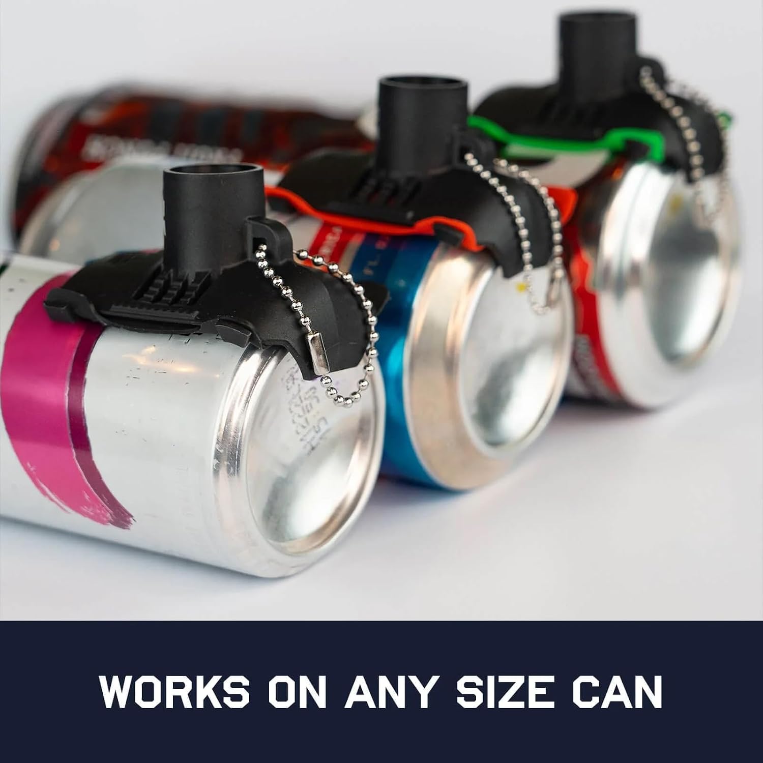 The Krak’in 2.0 Beverage Can Tool – Portable Can Opener for Soda, Seltzer & More - Red/White/Blue - 3 Pack