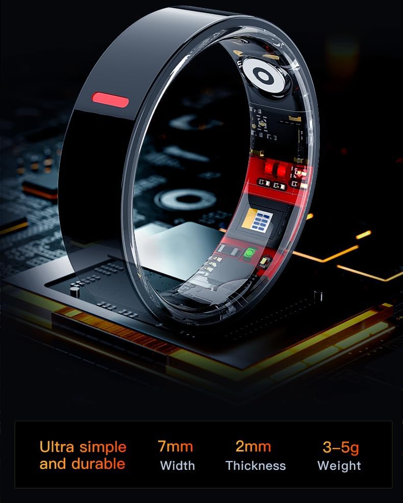 Heart rate monitoring, Blood oxygen monitoring, Pressure monitoring, HRV Lorenz scatter plot, Step counting Exercise, Remote care, 24/7 scientific sleep, Photo taking, Blood components (Black, 9)