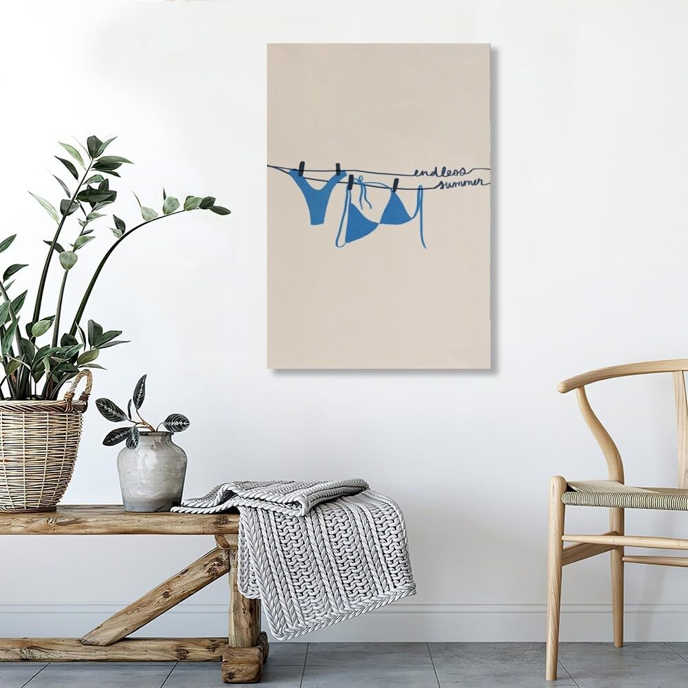 Summer Beachy Coquette Poster - Coastal Cowgirl Wall Art For Girls Room, Dorm & Apartment Decor