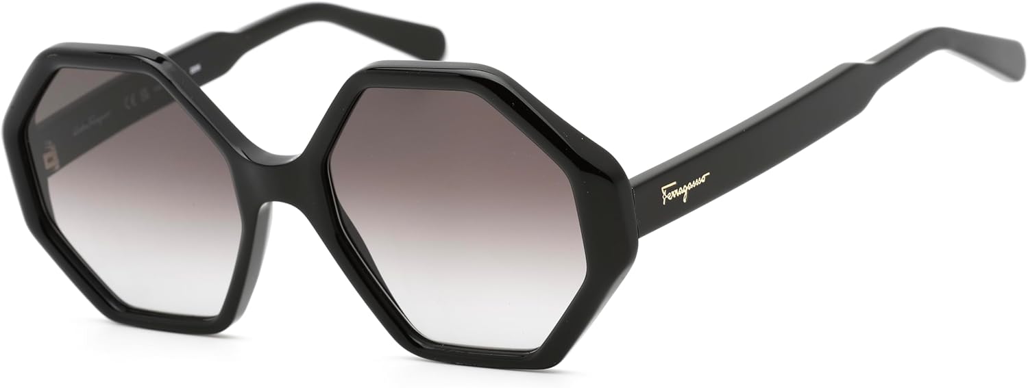 Ferragamo Women's Sf1070s 55Mm Sunglasses, Black