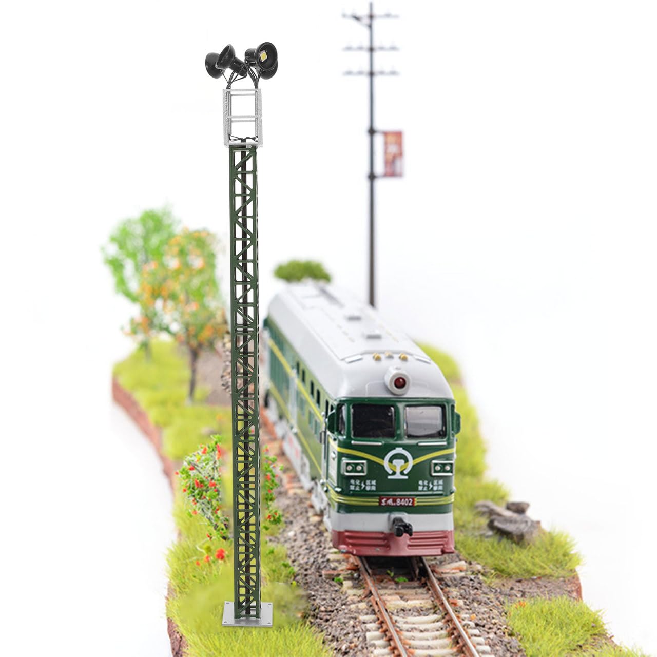 Modèle De Signalisation Lumineuse De Train Miniature 8.46 Pouces Décoration pour Maquette Ferroviaire Et Table De Sable Mini Maison Accessoires De Modélisme