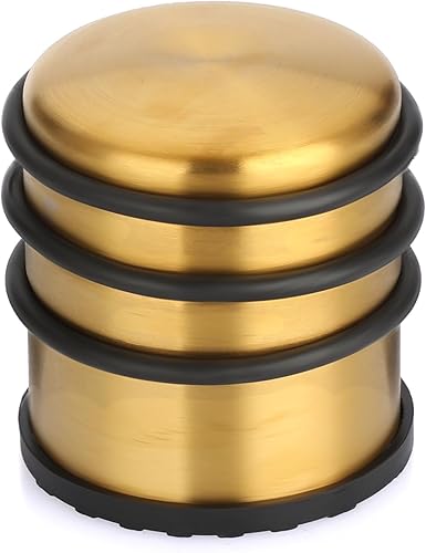 Miniatura 10 de Sumnacon - Tope de puerta resistente para piso sin necesidad de taladro, tope de puerta de acero inoxidable duradero con goma antideslizante - Tope