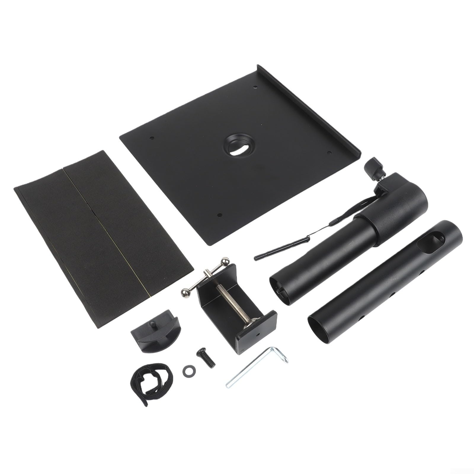 Supporto per monitor con rotazione di 360 gradi, supporto per monitor da tavolo 360 (individualmente) | Altezza 23-35 cm, 4 livelli fissi, blocco sicuro, proiezione audio stabile, essenziale per lo studio domestico