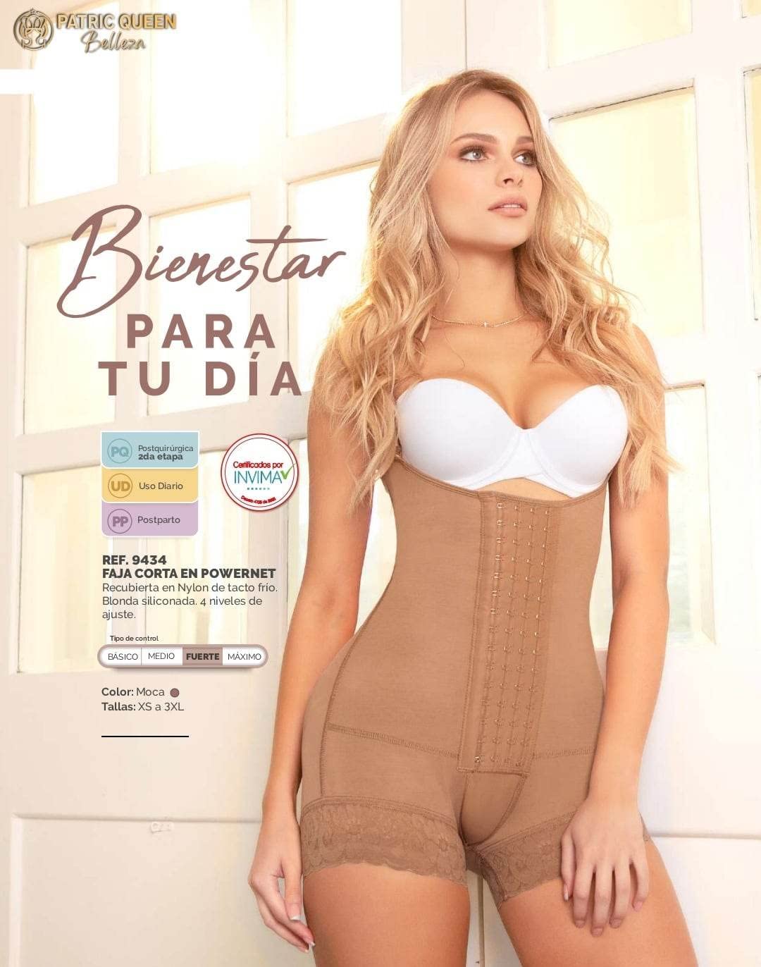 Fajas corta en powernet para moldear la figura postparto 4