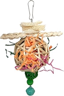 Bird Block Toy Bird Cage Toy Hanging Block Rattans Toy Birdcage Accessories Budgies Chewable Toy Macaws Pecking Toy