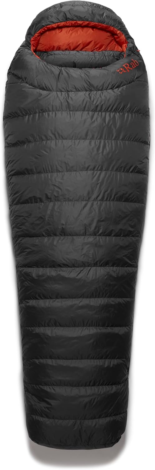Rab Men's Ascent Down Sleeping Bag - Lightweight Warm Mummy Sleep Sack for Camping & Backpacking