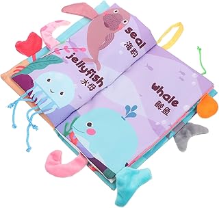 ibasenice Livro De Pano De Cauda Brinquedos De Viagem Para Crianças Brinquedos Para Recém-Nascidos Brinquedos De Animais Para Crianças Brinquedos De Bebê Para Viagens De Avião Livros De