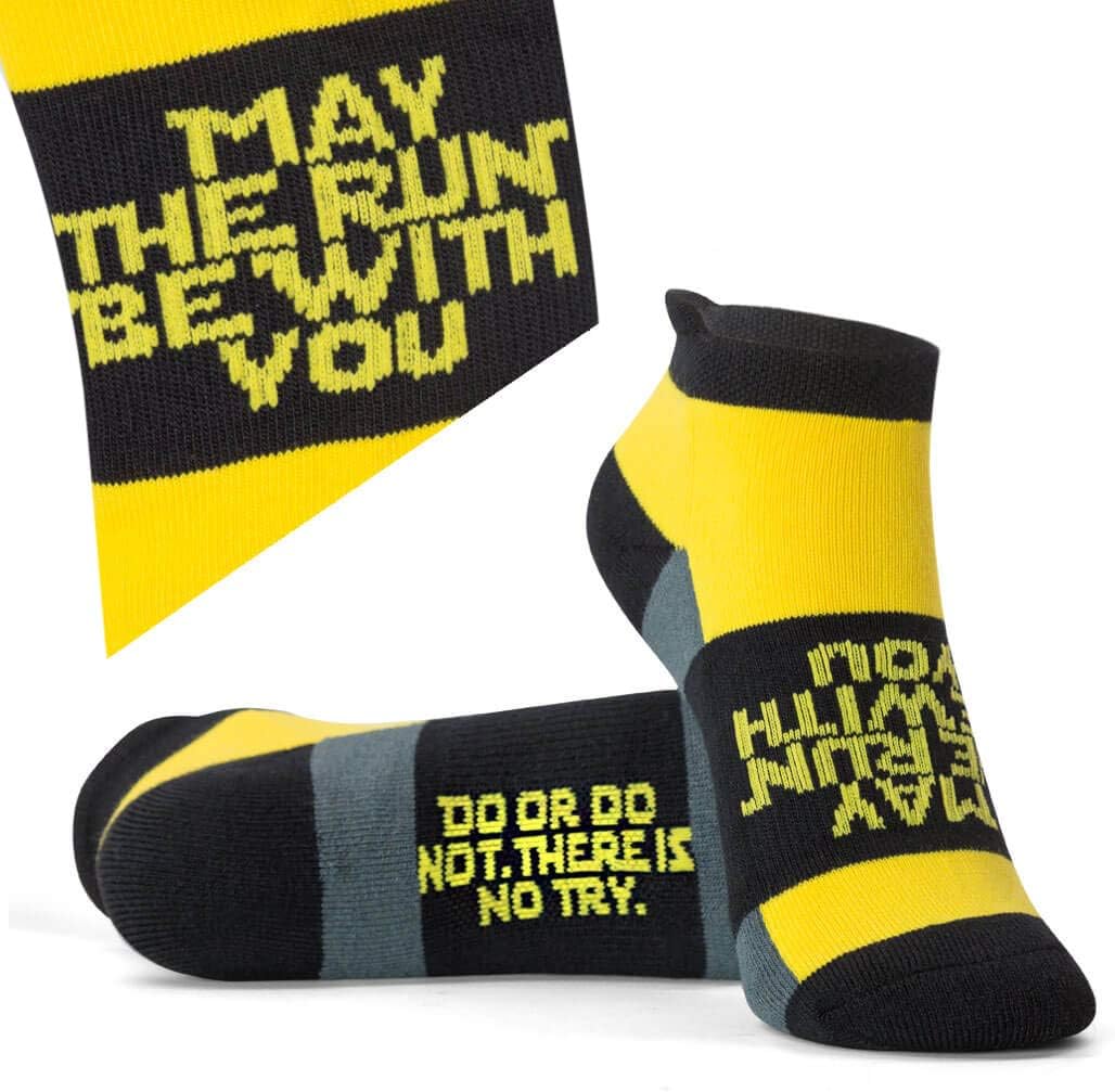 Gone For a Run Inspirational Athletic Running Socks Women's Woven Low Cut | Inspirational Slogans | Set of 3 pairs
