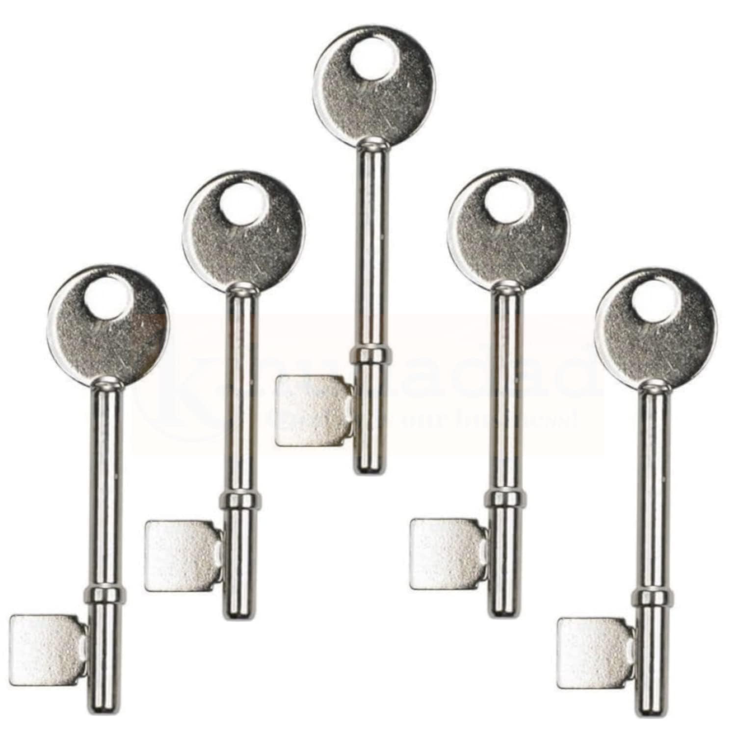 TS181 Union 3 Lever Steel Mortice Blank Key/Pack of 5 Keys