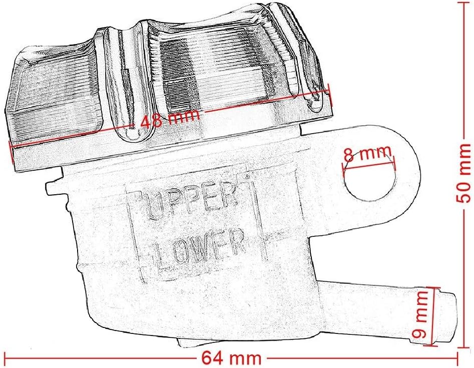 Brake Fluid Reservoir Cover Universal Rear Brake Cylinder Clutch Tank Motorcycle Fluid Reservoir Oil Cup For