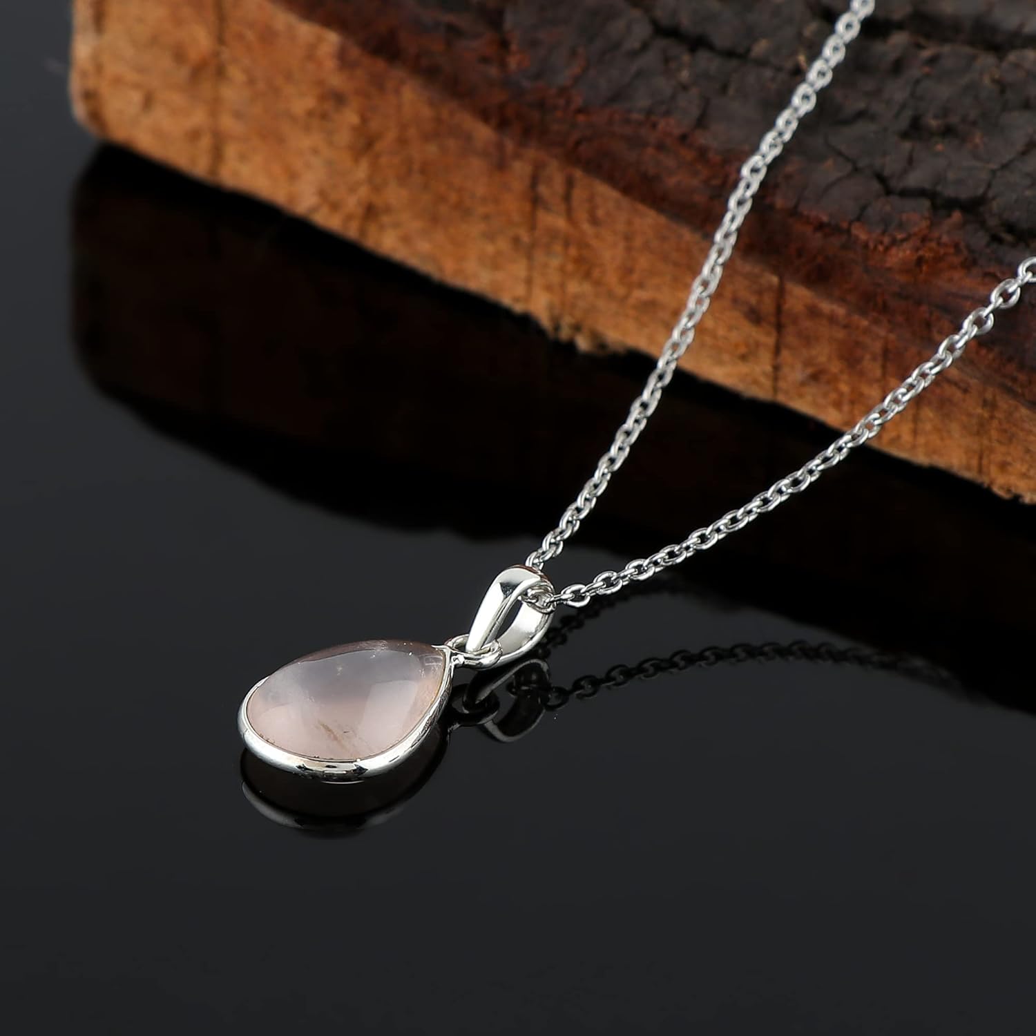 Natural Gemstone Choker Necklace | Handmade Jewelry | 925 Sterling Silver | Healing Crystal | Minimalist Necklace | Dazzling Birthday Gifts for Women | 20 inch - Image 3