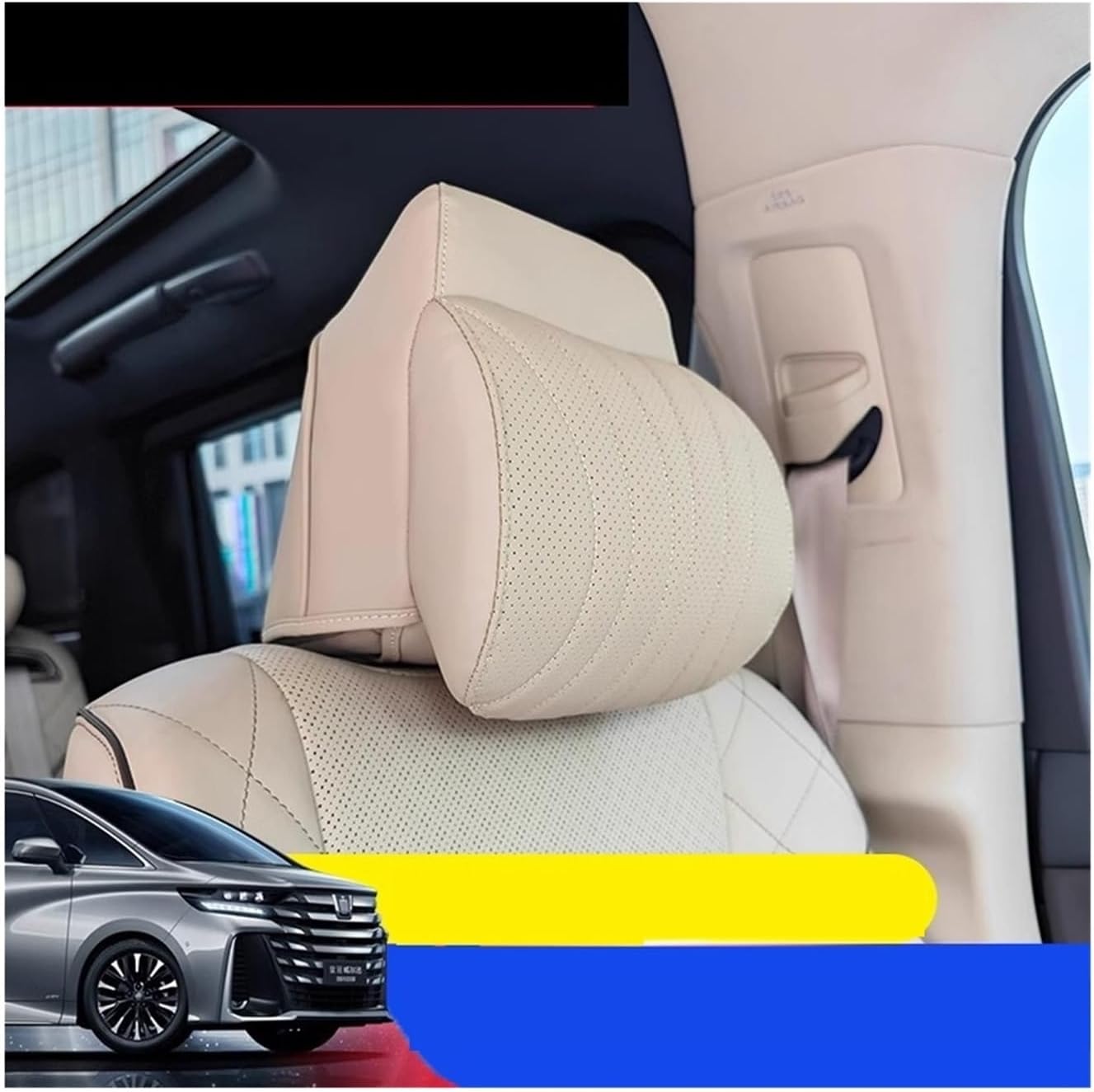 Memory Ctonot Neck Pillow Compatible For Alphard/Velfire 40 Series Same Color Headrest Automotive supplies Car Pillow Neck Rest Cushion(Black 2 PCS)