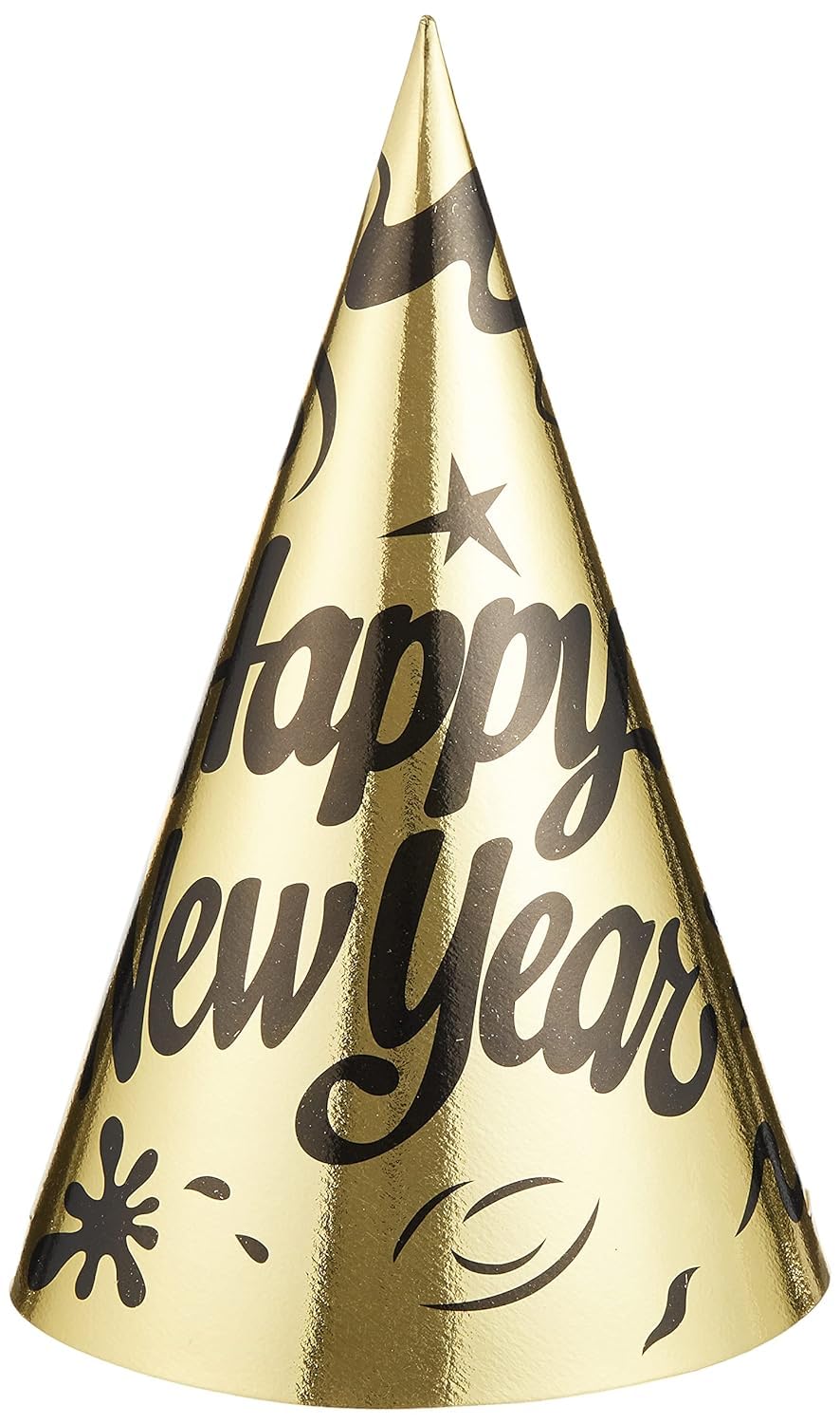 Foil Hats Gold 9in 6pcs Per Pk