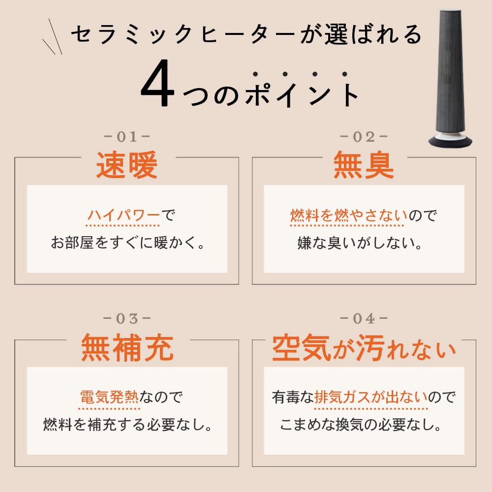 Amazon | アイリスプラザ ヒーター 暖房 ハイパワー速暖 Hanx-Home 首