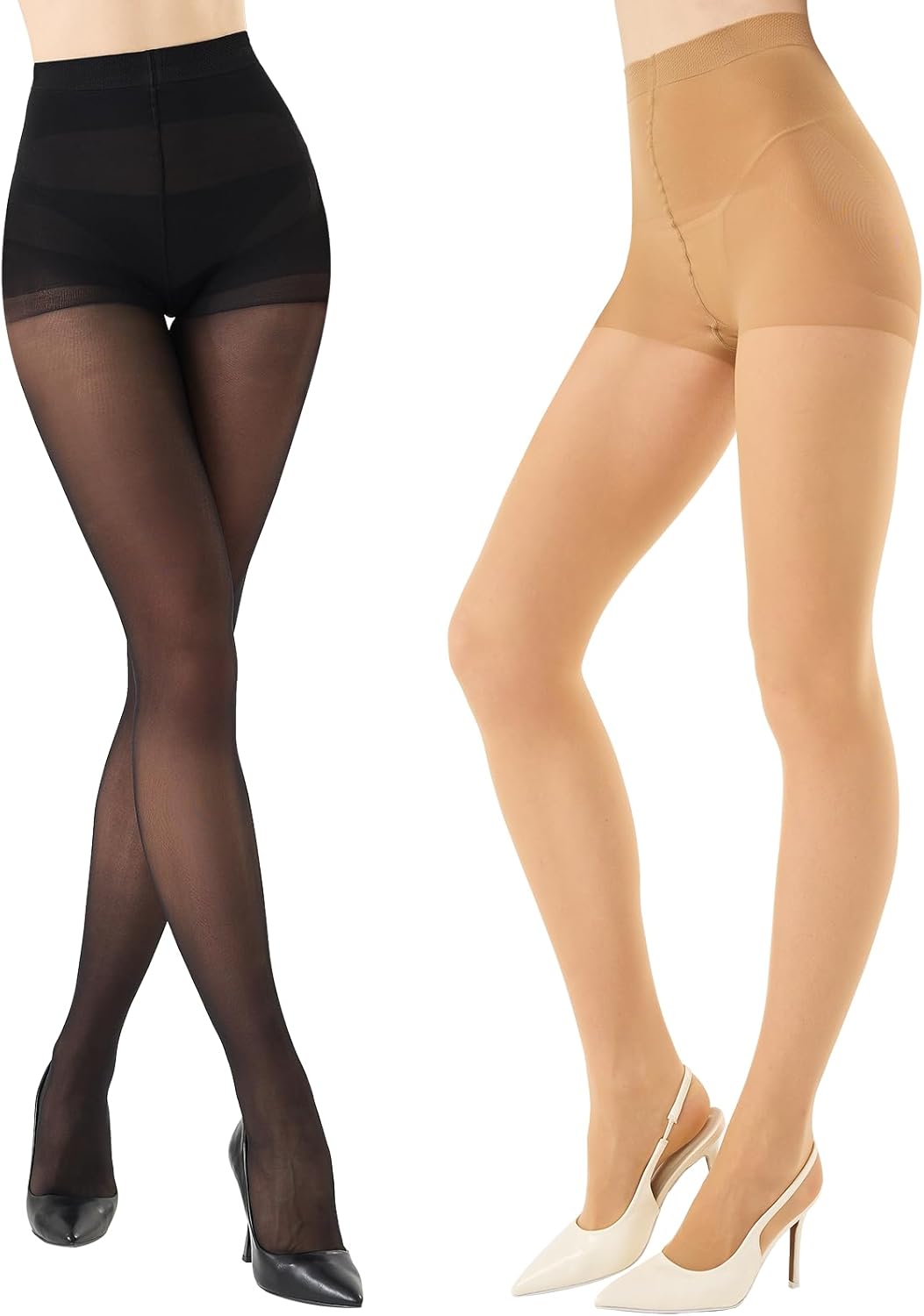 Indestructible Tights For Women, Rip Resistant Tights For Women, 10 D High Waist Tummy Control Stockings