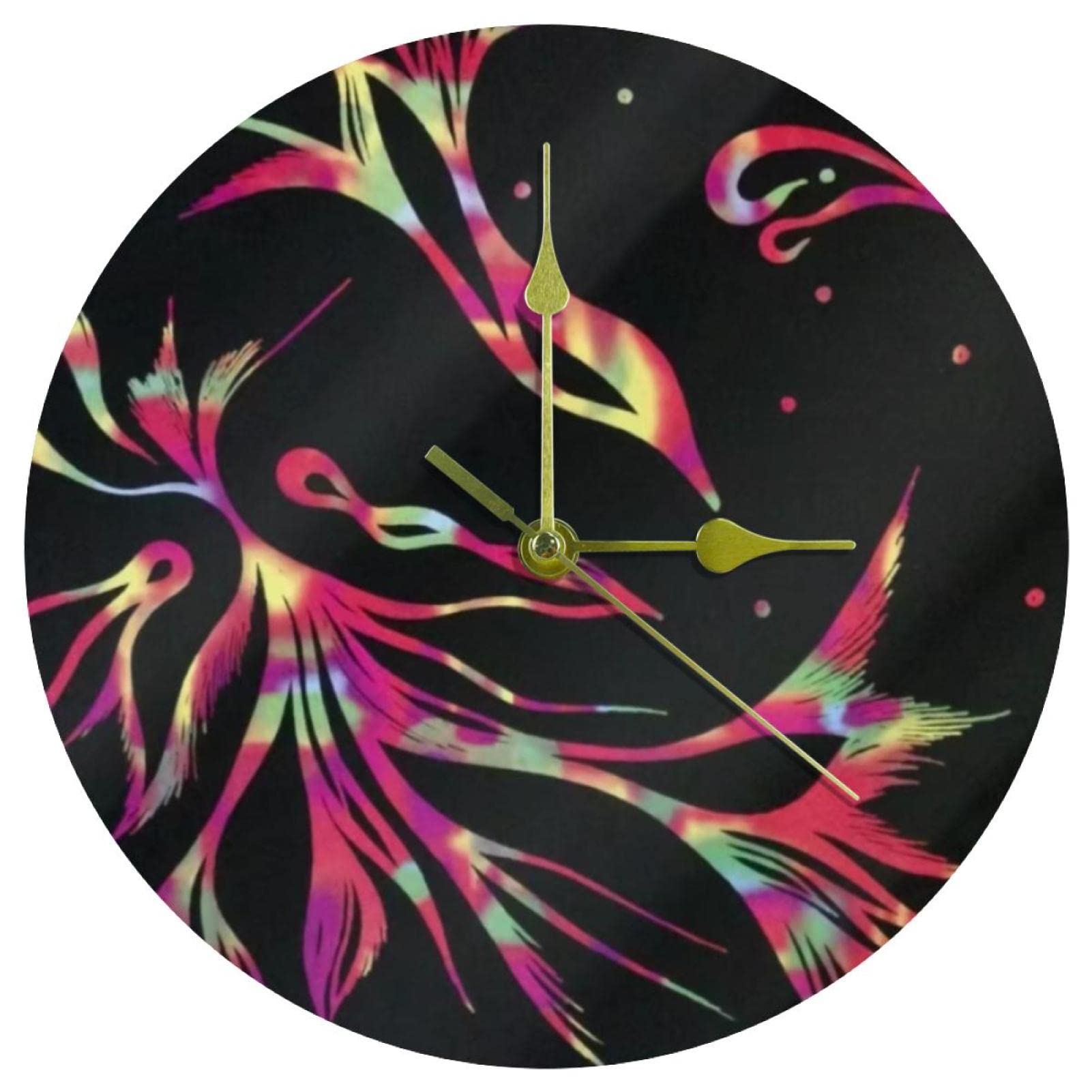 Horloge murale à piles Phoenix 24 cm pour école et maison