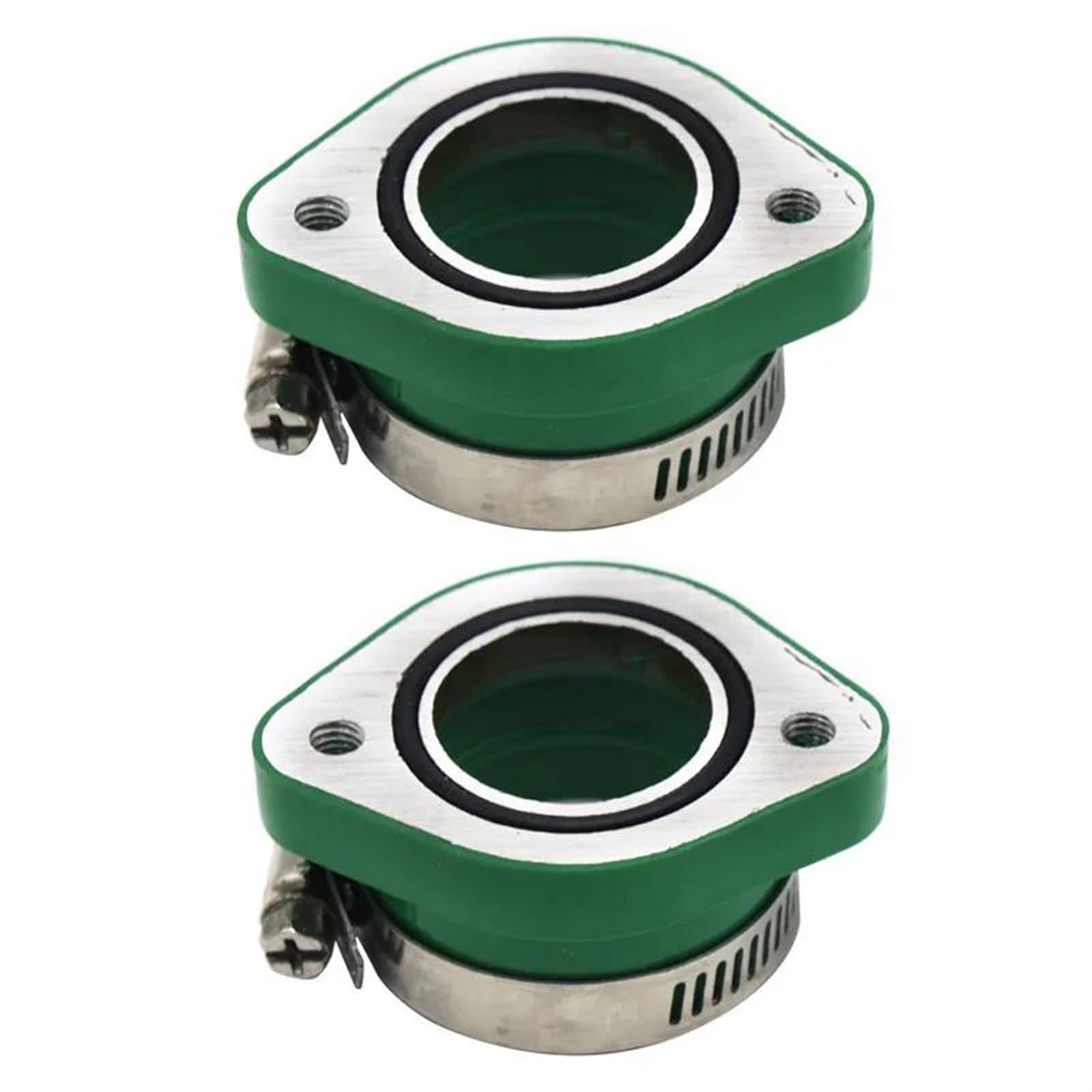 Adaptador de carburador de goma premium para motocicleta, pack de 2 tubos de entrada