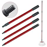 Mop Handle Replacement for Ocedar 4 Section Spin Mop Handle Compatible with Ocedar Spin Mop Refills and Brooms, 30