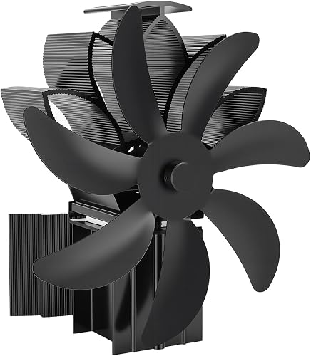 Ventilateur de Poêle à Bois Ventilateur de Cheminée alime KIMISS