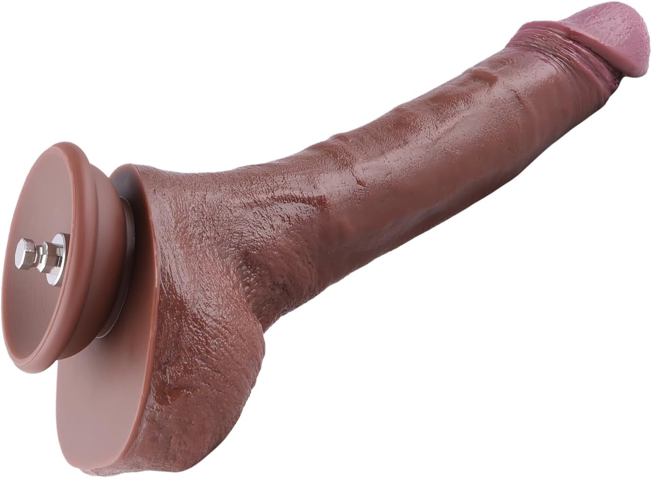 Hismith 8.1" Dual-Density Silicone Dildo, 6.4" Insertable Realistic Penis with Removable KlicLok System, Hands-Free Play Soft Sex Toy - Beginner Series