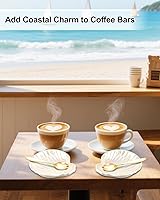 Vista 7 de Soporte de cuchara de cerámica, soporte para cucharas pequeñas para estación de café, encimera de cocina, lindo soporte para cucharas para amantes