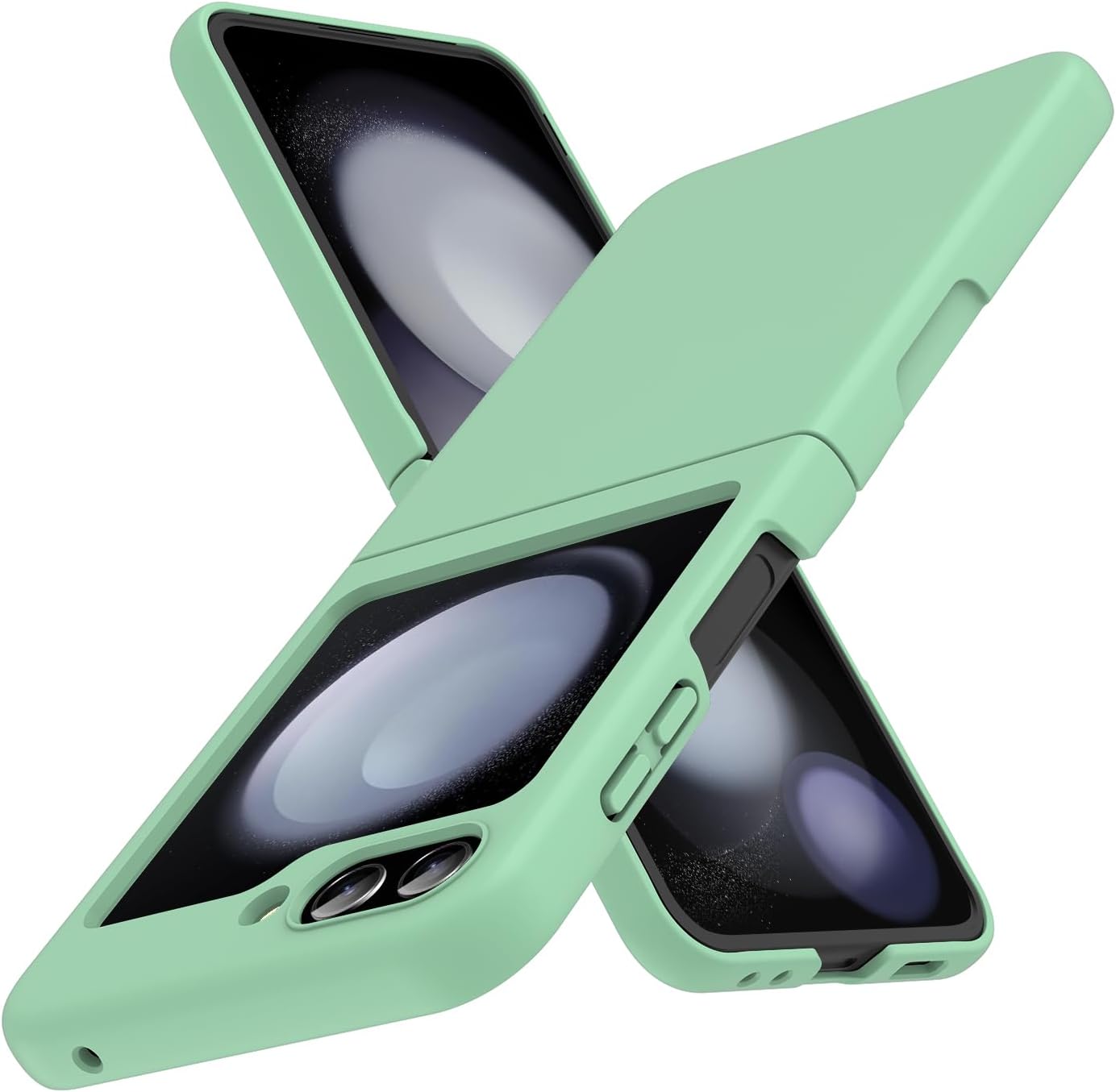 for Galaxy Z Flip 5 5G Case,Lightweight,Slim Fit Drop Protection Rugged Shockproof Cover for Samsung Galaxy Z Flip5 5G,Slim Thin Hard PC Shockproof Protective Phone Dark Blue 4-Z Flip5-07