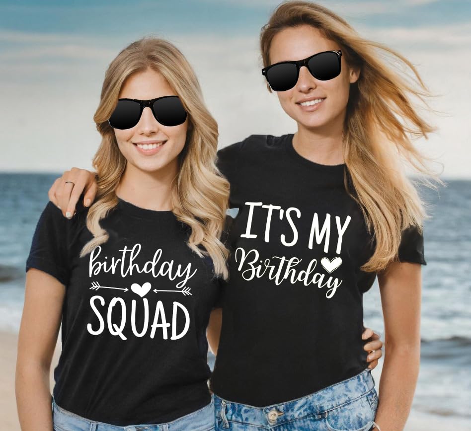Birthday Shirts for Women It's My Birthday Shirt B-Day Party Squad Tee Top2