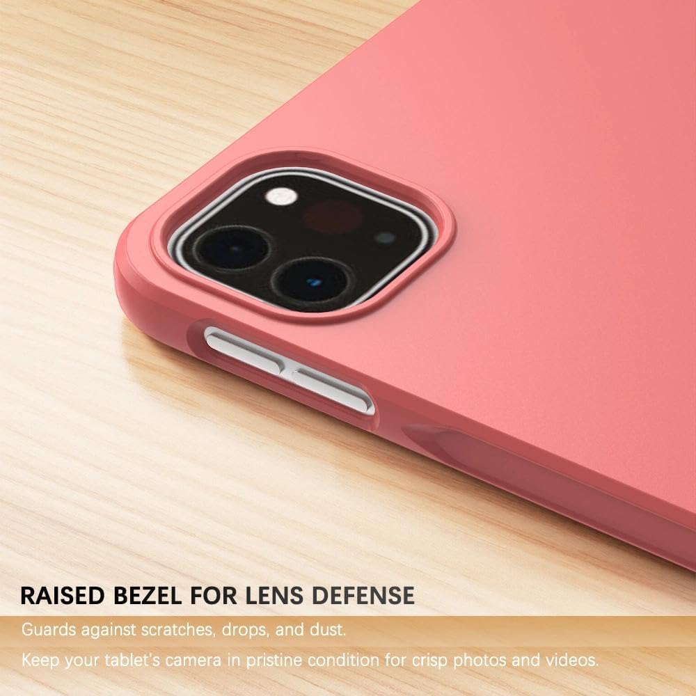 Red Case for iPad Pro 11-Inch, 2022/2021/2020/2018 Model (4th/3rd/2nd/1st Generation), Ultra Slim, Soft, Flexible TPU Skin Bumper Back Cover - Image 4