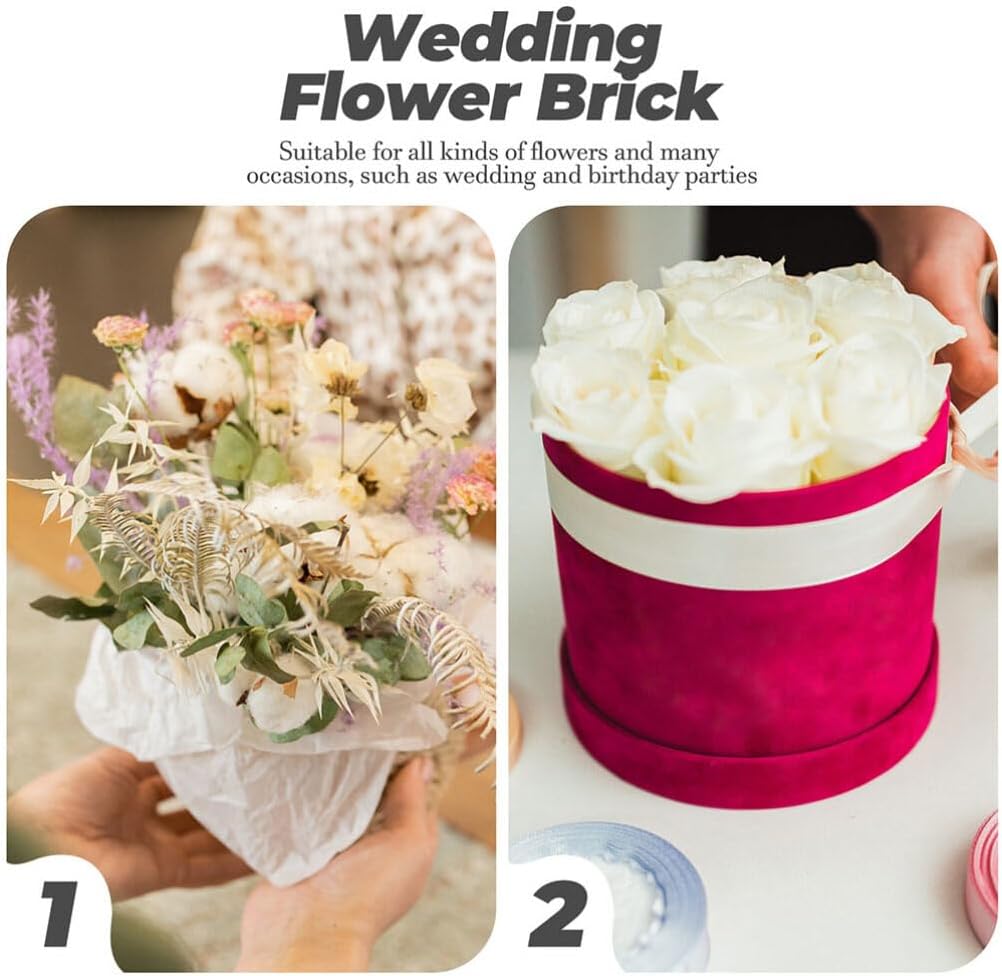 8pcs Wet Floral Foam Sphere Flower Foam Balls Round Flower Ball Block Florist Supplies for Garden Wedding Decoration