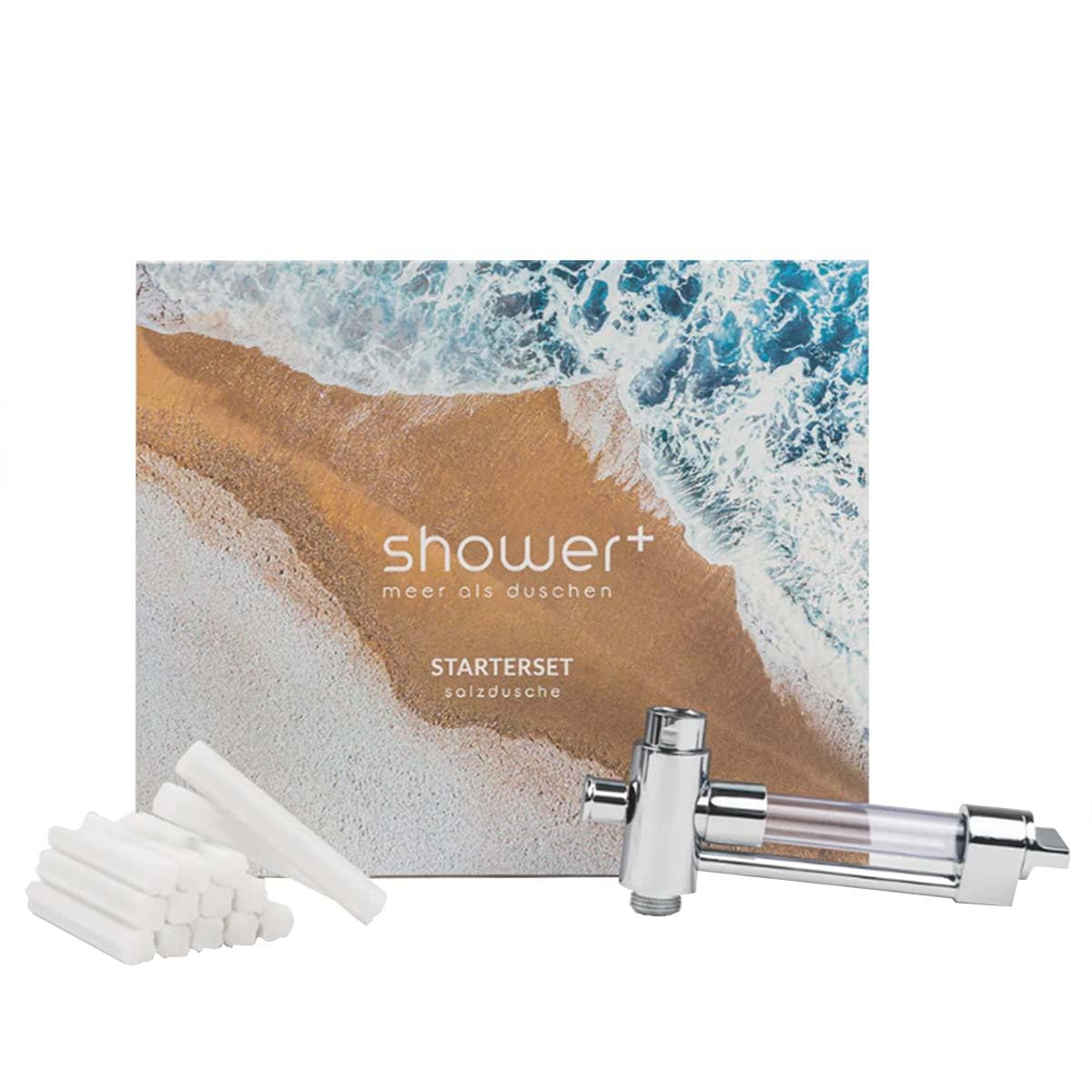 shower+ Salzdusche - Haut wie am Meer - Trockene Haut? Juckt mich nicht. | Bekannt aus Höhle der Löwen