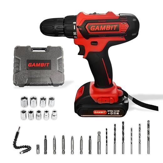 Furadeira e Parafusadeira Sem Fio 12V