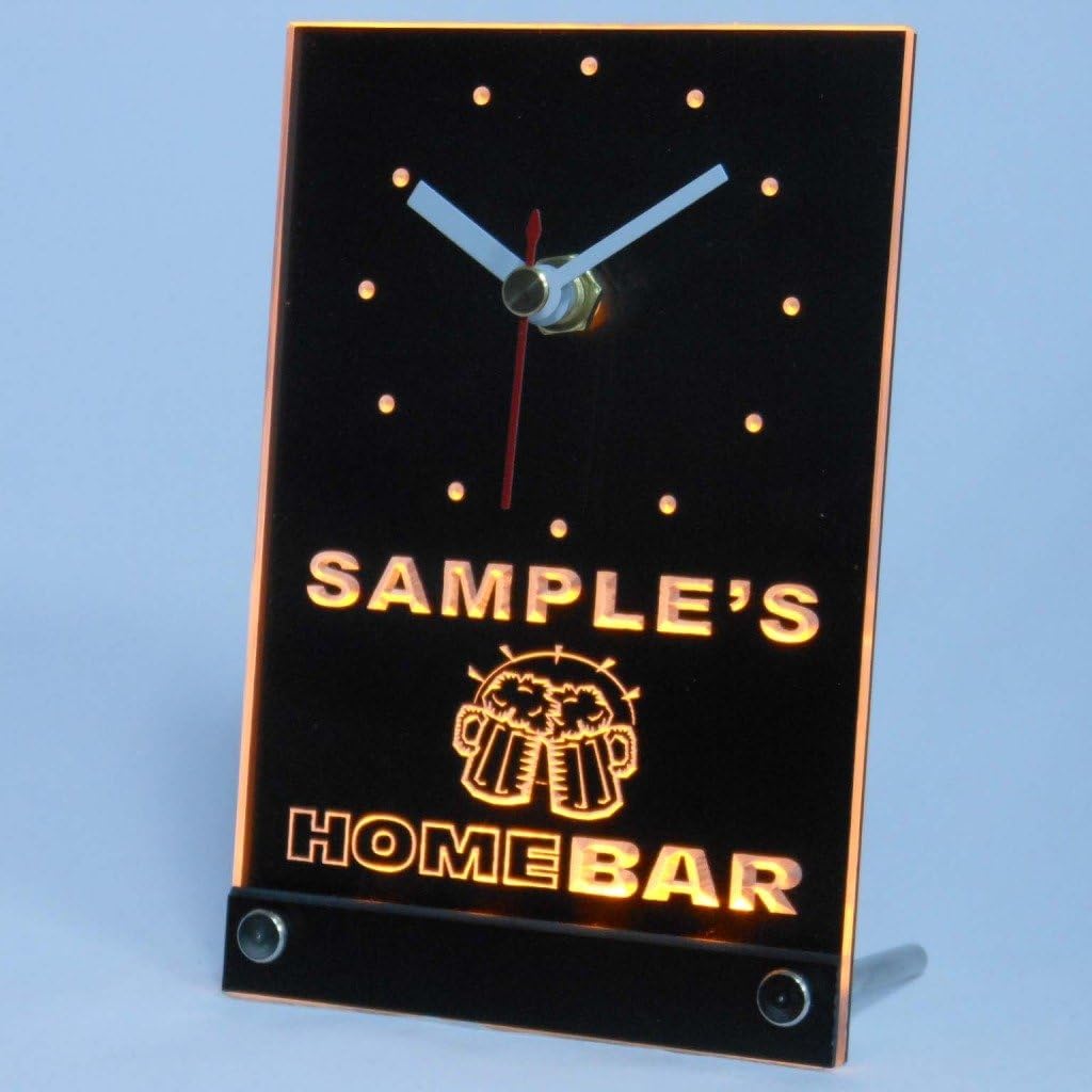 ADVPRO tncq-tm Personalized Custom Family Home Brew Mug Cheers Neon Led Table Clock