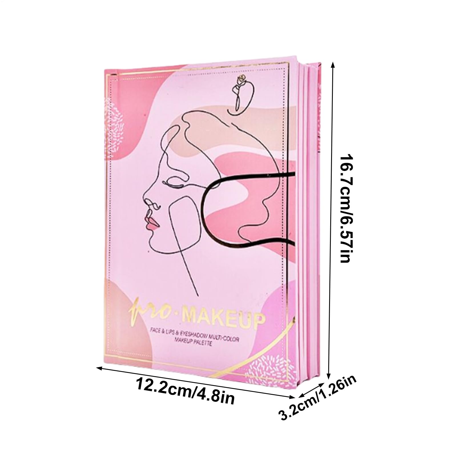 Libro De Maquillaje,Cosméticos Plegables Estilo Libro Antitranspirantes - Paleta De Maquillaje Con 78 Colores - Para Mujeres Y Jóvenes En Viaje Fiesta Y Belleza