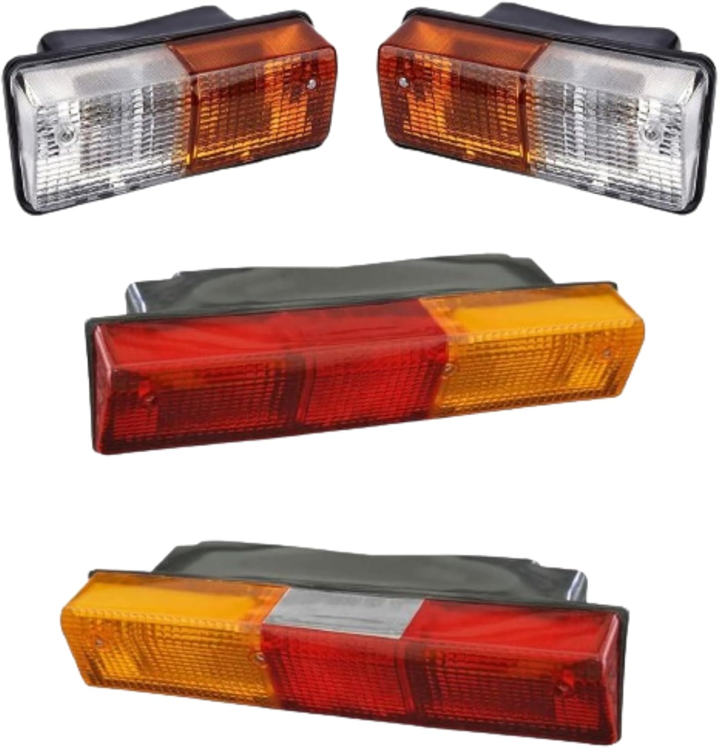Kit luci posteriori e indicatori di direzione da 12 V per trattori – Adatto a IHC, Fiat, Landini, Massey Ferguson – Set di illuminazione agricola per impieghi gravosi