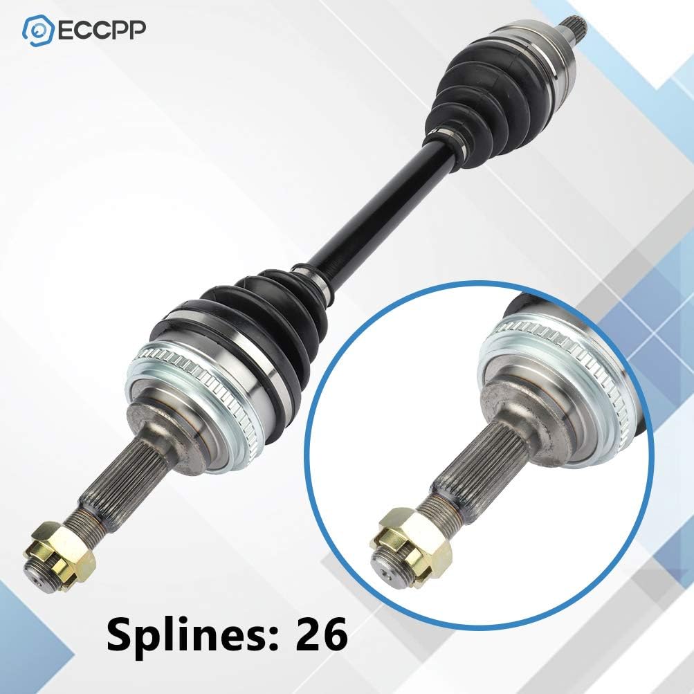 ECCPP CV Axle Drive Shafts Assembly Replacement 1992-2001 for Toyota Camry Solara Front Left Driver Side 2.2L 66-5038