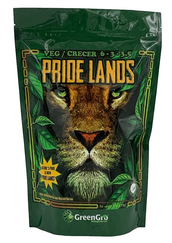 Fertilizante Orgánico Premium en Polvo Pride Lands Veg 2 lb