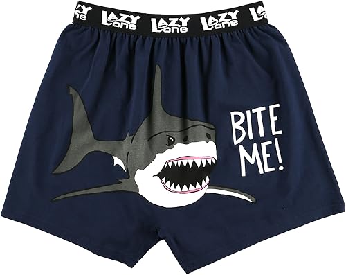 Lazy One - Bóxer novedoso con animales divertidos, ropa interior divertida, regalo de broma para hombre