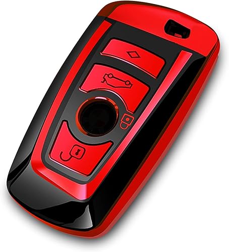 Intermerge Funda para llavero BMW, funda para llaves para 1, 3, 4, 5, 6, 7, serie X1, X3, X4, M5, M6, GT3, GT5, llave de control remoto, protección