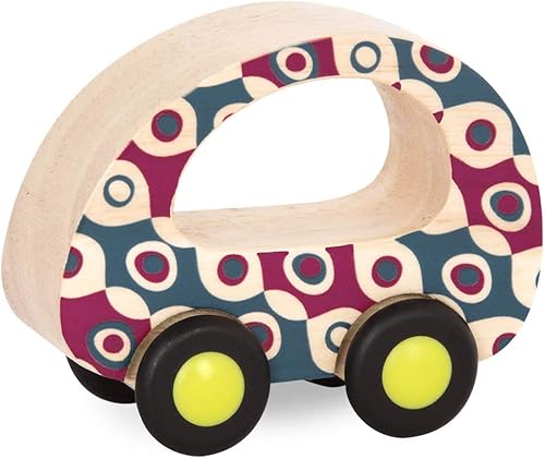Miniatura 9 de B. toys - 6 pequeños autos de juguete de madera- Wheee-Lee gratis- Vehículos- Juego de autos coloridos para niños pequeños, niños - 1 año +