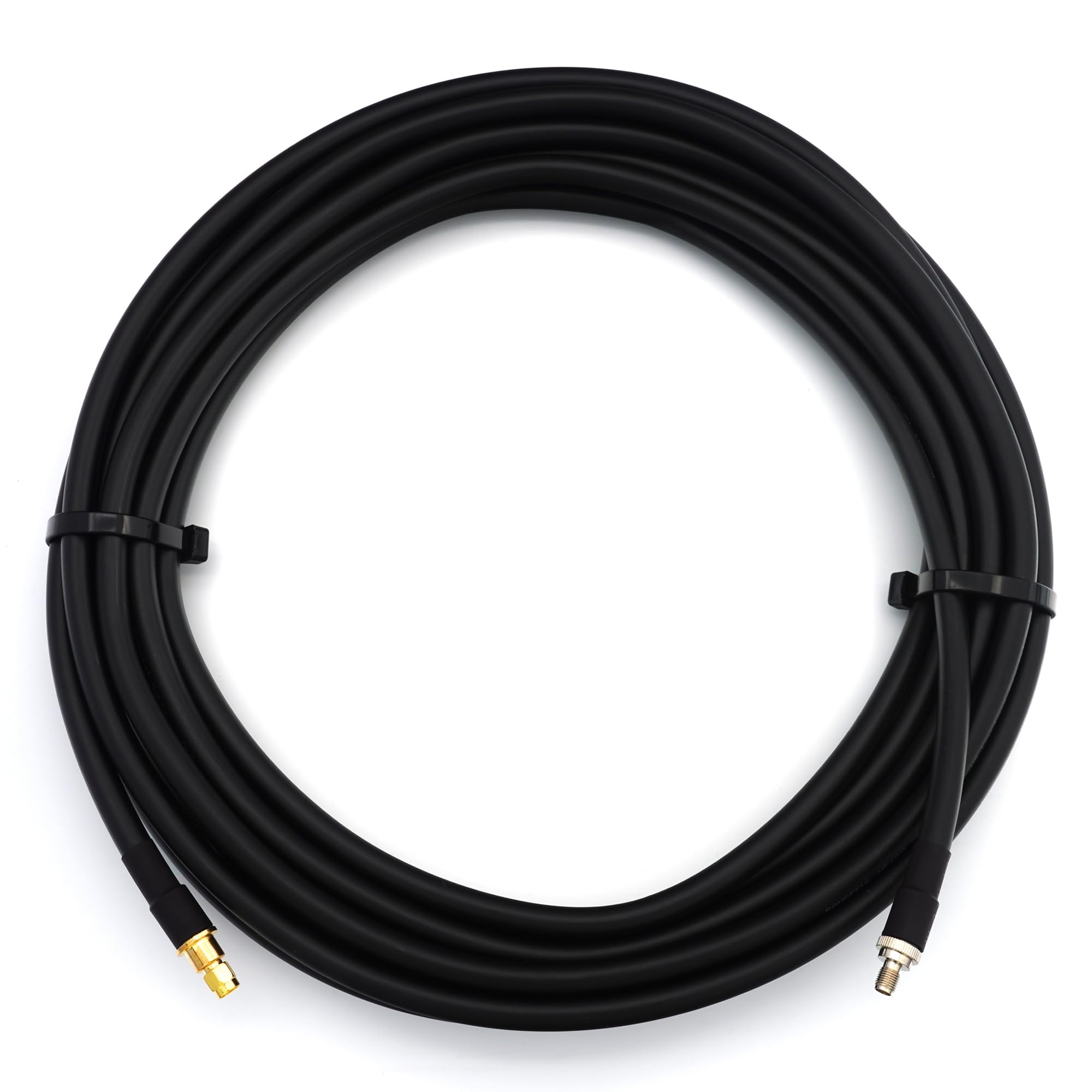 SMA Stecker auf SMA Buchse 10m Koaxialkabel — Vollkupfer HF400 Flexibles Verlängerungskoax 50 Ohm (LMR400 UF UltraFlex Äquivalent) — für LTE GSM 4G 5G 6G Mobile Signal Router Antenne