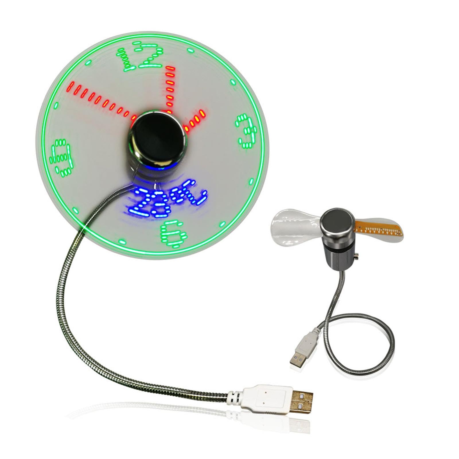 CLUB BOLLYWOOD® Led Clock Fan with Temperature Desktop Flexible Cooling Fan for Desk Summer Travel | Home Improvement | Heating, Cooling & Air | Portable Fans | Portable Fans | 1USB Clock Fan (B0CVH627KD) Amazon Price History, Amazon Price Tracker